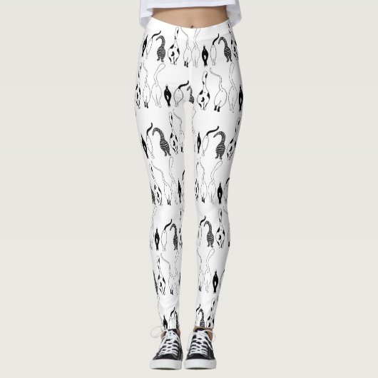 Cat Butts Pattern Leggings (Voorkant)