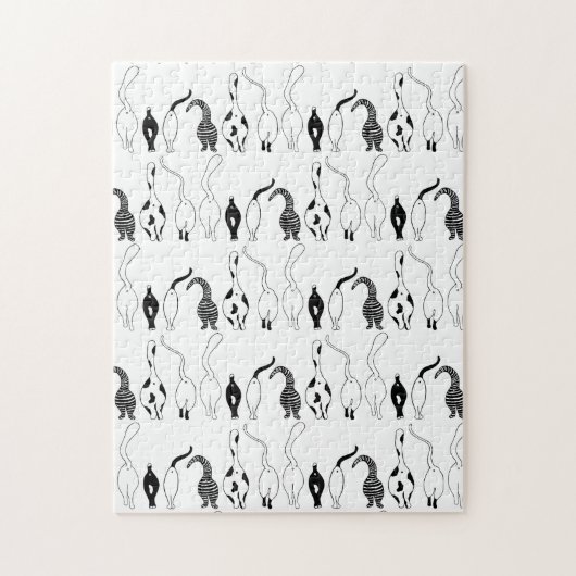 Cat Butts Pattern Legpuzzel (Verticaal)