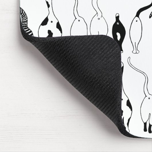 Cat Butts Pattern Muismat (Hoek)