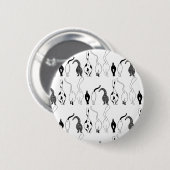 Cat Butts Pattern Ronde Button 5,7 Cm (Voorkant /achterkant)