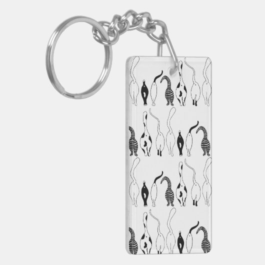 Cat Butts Pattern Sleutelhanger (Voorkant Links)