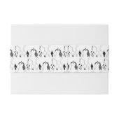 Cat Butts Pattern Uitnodigingen Wikkel (Achterkant Voorbeeld)