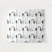 Cat Butts Pattern Wandkleed (Voorkant (horizontaal))