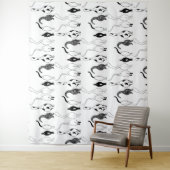 Cat Butts Pattern Wandkleed (In situ)