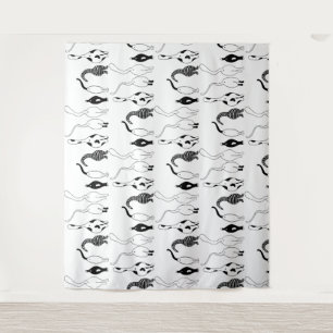 Cat Butts Pattern Wandkleed
