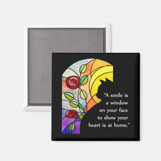 Cat by Window - Magneet (Voorkant / Achterkant)