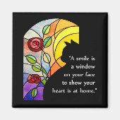 Cat by Window - Magneet (Voorkant)