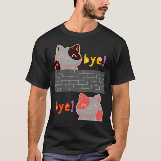 CAT BYE T-SHIRT (Voorkant)