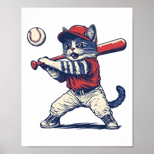Cat Bysebyll Grappig Graphic Poster (Voorkant)