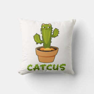Cat Cactus Pet Plant Kussen