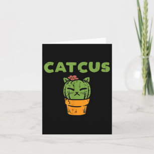 Cat Cactus Schattige Succulent Plant Kitten Vrouwe Kaart