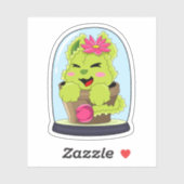 Cat Cactus Sticker (Vel)