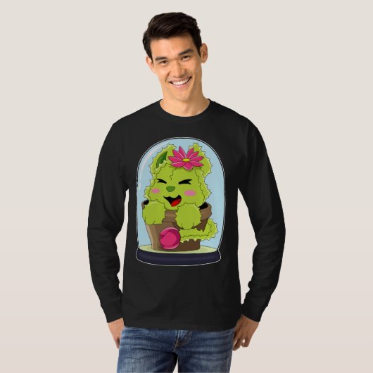 Cat Cactus T-shirt (Voorkant volledig)