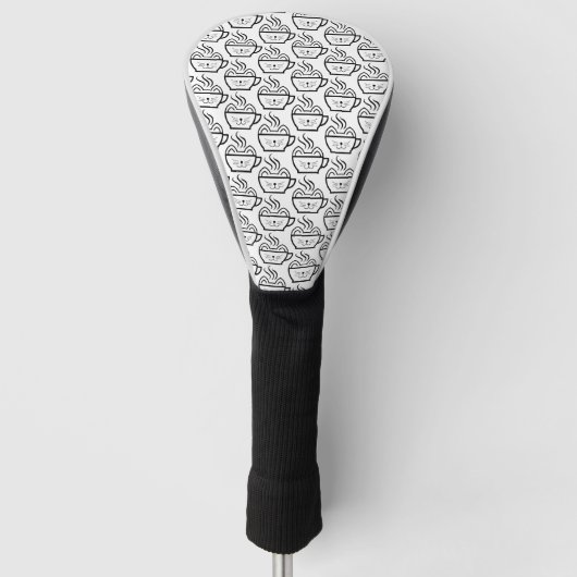 Cat Cafe patroon Golfheadcover (Voorkant)