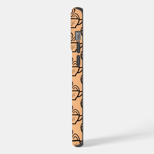 Cat Cafe patroon iPhone Hoesje (Linkerkant)