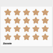 Cat Cafe patroon Ster Sticker (Vel)