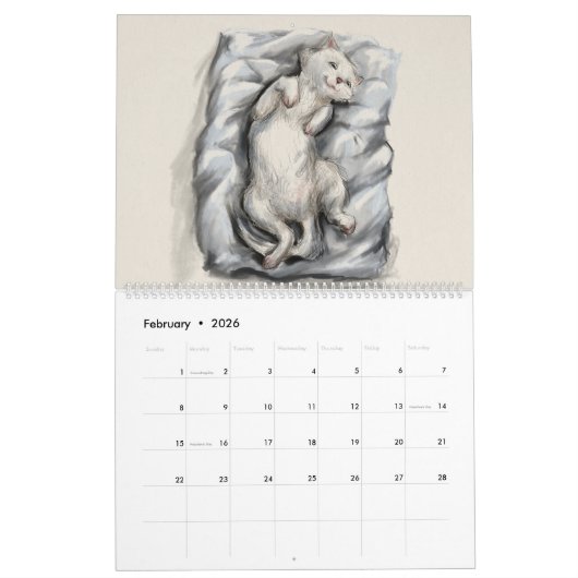 Cat Calendar Kalender (Feb 2026)