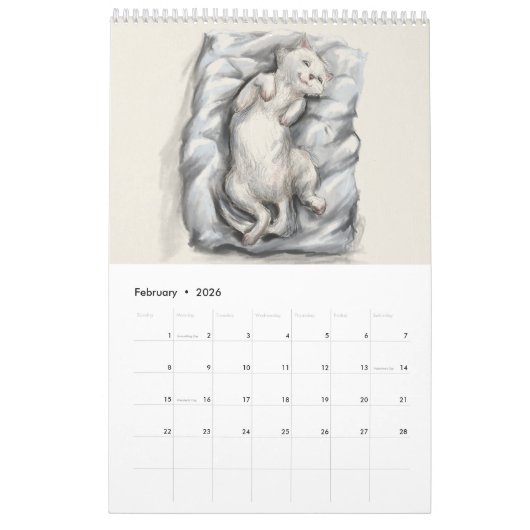 Cat Calendar Kalender (Feb 2026)