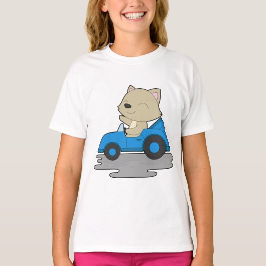 Cat Car T-shirt (Voorkant)