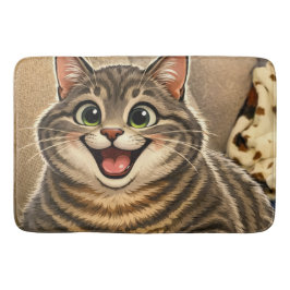 Cat caricature badmat