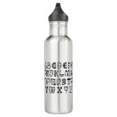 Cat Cartoon alfabetten afdrukken Waterfles (Rechts)