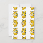 Cat cartoon clipart bedankkaart (Achterkant)