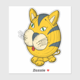 Cat cartoon clipart sticker
