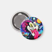 CAT CARTOON MAGNEET (Voorkant / Achterkant)