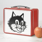 CAT CARTOON RETRO METAL LUNCHBOX (In situ)