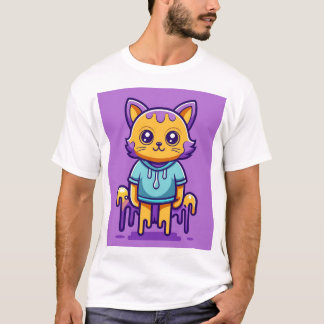 cat cartoon t-shirt