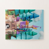 Cat Castle Kinder puzzel (Horizontaal)