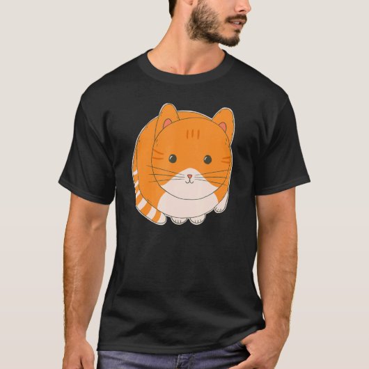 Cat Cat Art, Sinaasappel T-shirt (Voorkant)