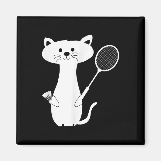 Cat Cat Badminton Shuttle Voor Mannen Vrouwen Kind Magneet (Voorkant)