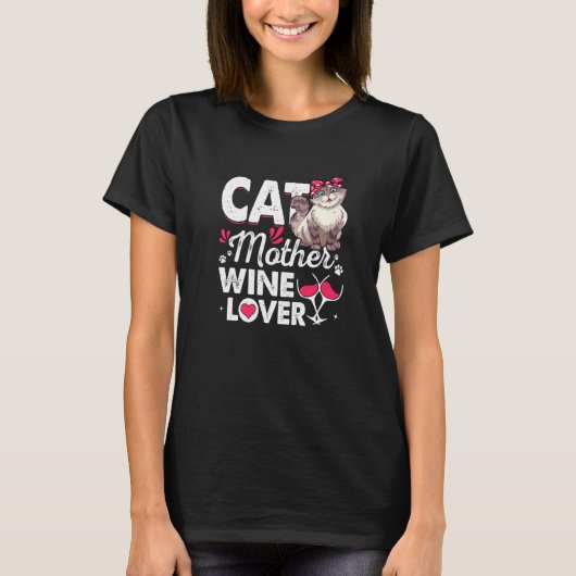 Cat Cat Cat Cat Moederdag T-shirt (Voorkant)