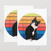 Cat Cat Cat Cat Retro-kleuren voor Dierenvrienden (Voorkant / Achterkant)