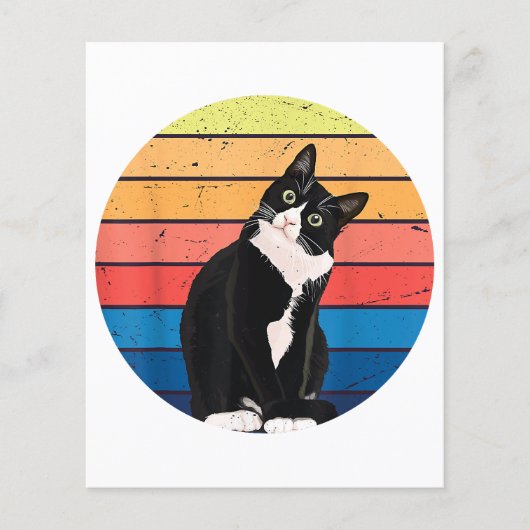 Cat Cat Cat Cat Retro-kleuren voor Dierenvrienden (Voorkant)