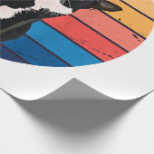 Cat Cat Cat Cat Retro-kleuren voor Dierenvrienden Cadeaupapier (Hoek)