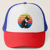 Cat Cat Cat Cat Retro-kleuren voor Dierenvrienden Trucker Pet (Voorkant)