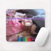 Cat Cat Cat Cats Doll Pplay Mouse Mat Pad Muismat (Met muis)