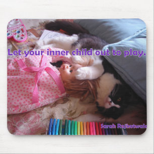 Cat Cat Cat Cats Doll Pplay Mouse Mat Pad Muismat