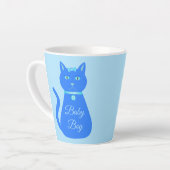 Cat Cat Cat Custom Gender onthulling Latte Mok (Linkerhoek)