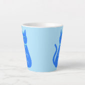 Cat Cat Cat Custom Gender onthulling Latte Mok (Voorkant)