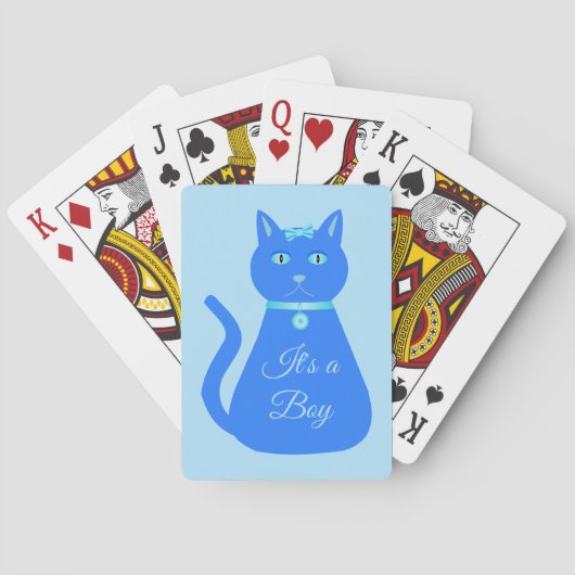 Cat Cat Cat Custom Gender onthulling Pokerkaarten (Achterkant)