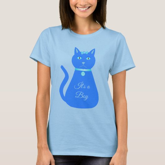 Cat Cat Cat Custom Gender onthulling T-shirt (Voorkant)