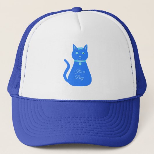 Cat Cat Cat Custom Gender onthulling Trucker Pet (Voorkant)