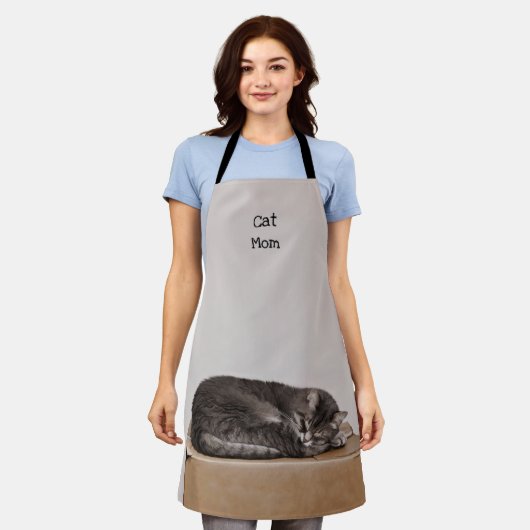 Cat Cat Cat Cute Gray Slaping Box Cat Mam Schort (Gedragen)