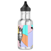 Cat Cat Cats Pets Girls Pastel Water Flacon Waterfles (Rechts)