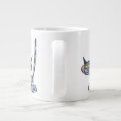 Cat Cat Cool Grey Cartoon Cat Grote Koffiekop (Achterkant)