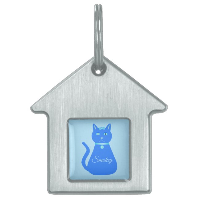 Cat Cat Custom Huisdieren Naamplaatje (Voorkant)