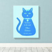 Cat Cat Custom Nursery Canvas Afdruk (Insitu (Houten vloer))